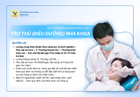 TRỢ THỦ (ĐIỀU DƯỠNG) NHA KHOA